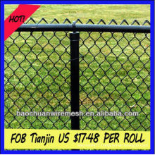 9 gauge galvanized or PVC coated chain link fence